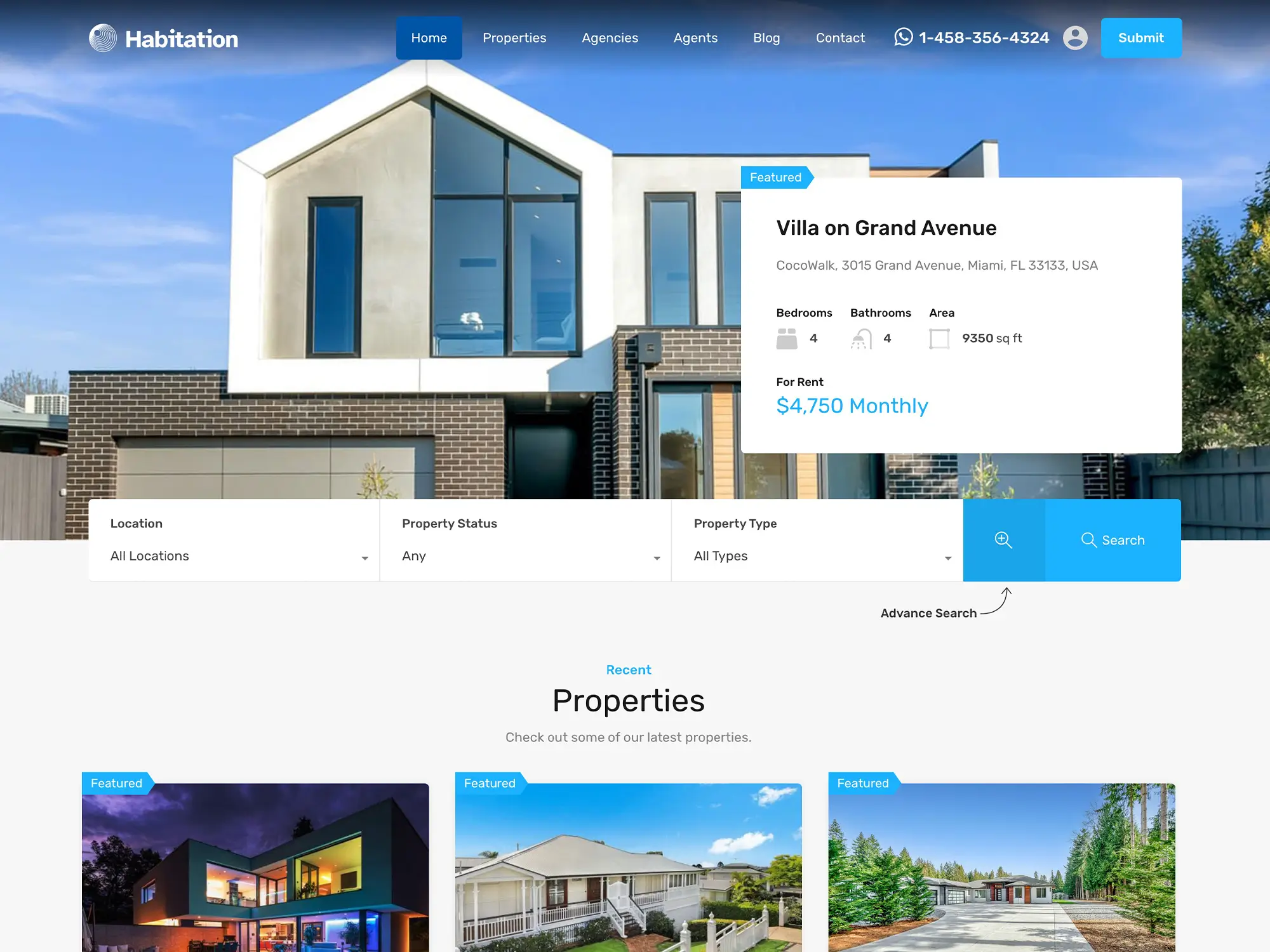 Habitation Property Buy Sell Website Design